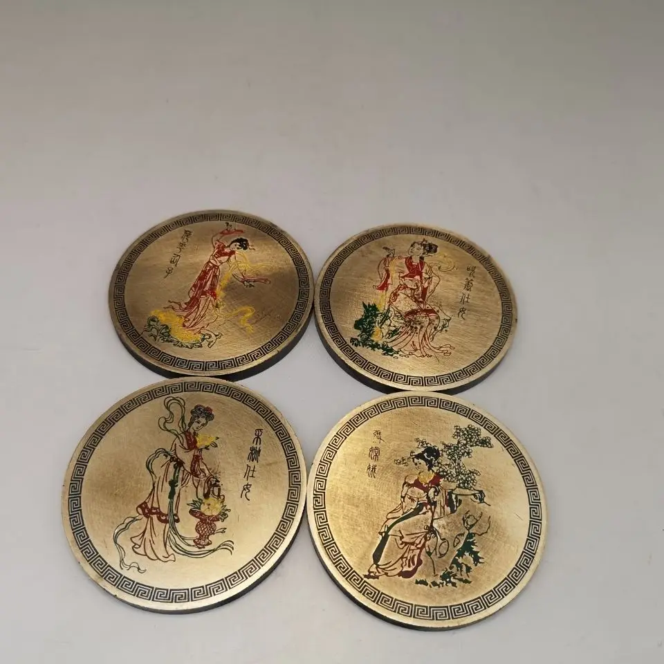 Copper four beautiful town ruler paperweight archaized form correct a set of four
Copper four beautiful town ruler paperweight archaized form correct a set of four