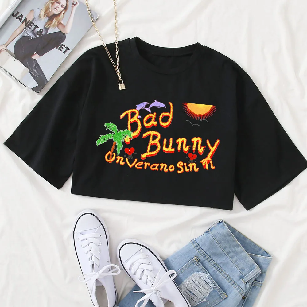 Un Verano Sin Ti Bad Bunny 2024 Shirt Women Crop Tops O-Neck Short Sleeves T-shirt Fans Gift Tops
Un Verano Sin Ti Bad Bunny 2024 Shirt Women Crop Tops O-Neck Short Sleeves T-shirt Fans Gift Tops