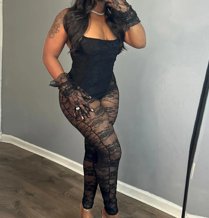 Long Sleeve Sexy Jumpsuit Women Fashion 2025 Spring Sexy Splicing See Through Bodysuit Hollow Out Bodycon Club Party Jumpsuits
Long Sleeve Sexy Jumpsuit Women Fashion 2025 Spring Sexy Splicing See Through Bodysuit Hollow Out Bodycon Club Party Jumpsuits