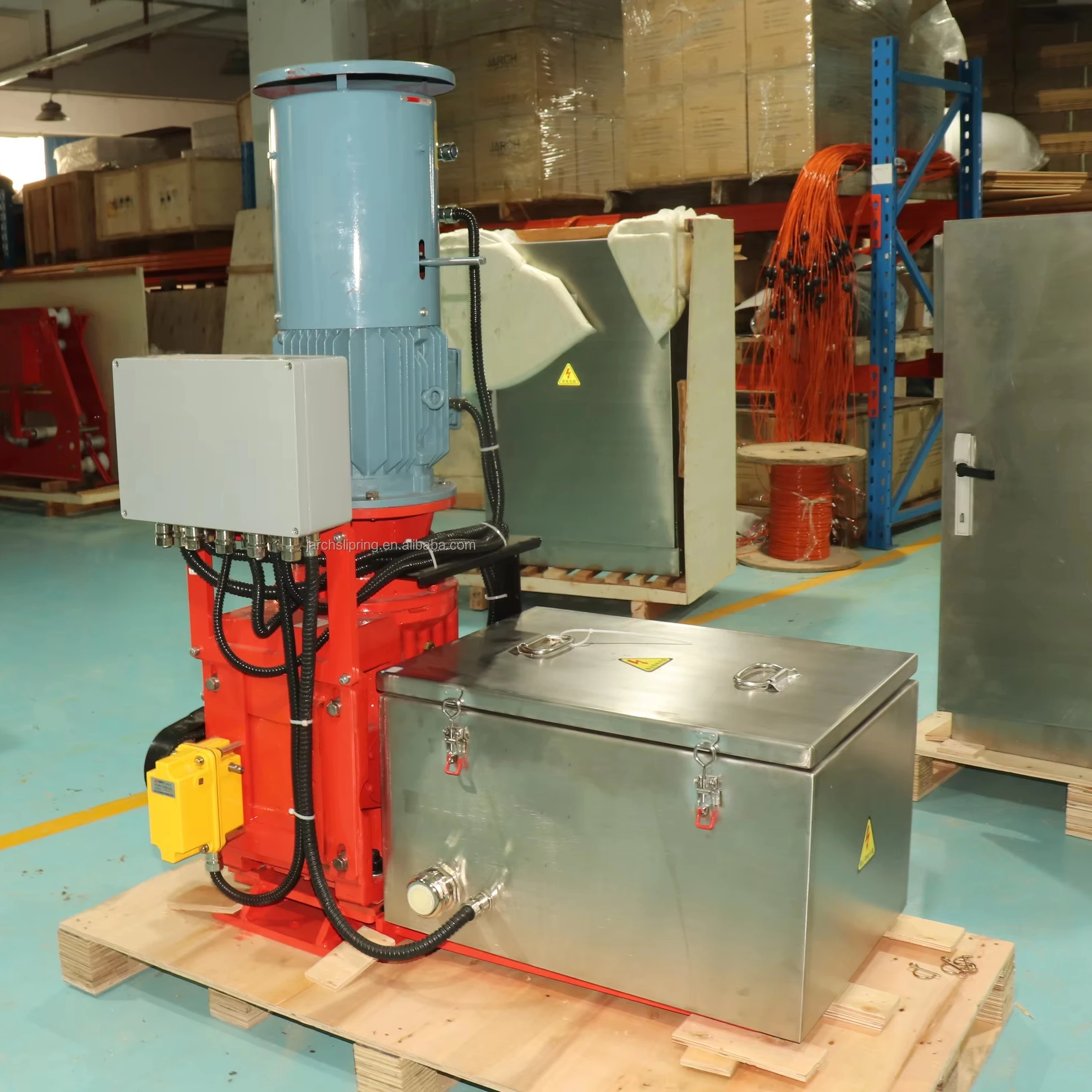 Gantry Crane Electric Cable Reel Middle Feeding Motorized Cable Drum For Bridge Power Feeding Supply
Gantry Crane Electric Cable Reel Middle Feeding Motorized Cable Drum For Bridge Power Feeding Supply