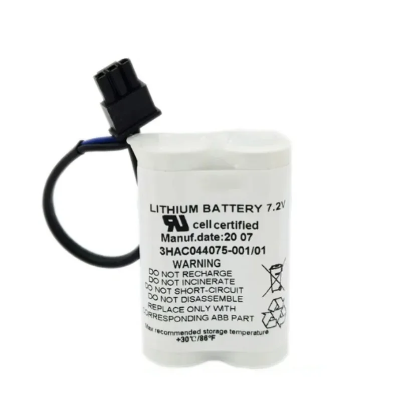 1 PACK New 3HAC044075-001/01 7.2V 3.6Ah Robot SMB Battery CPU ABBTA521 Battery
1 PACK New 3HAC044075-001/01 7.2V 3.6Ah Robot SMB Battery CPU ABBTA521 Battery