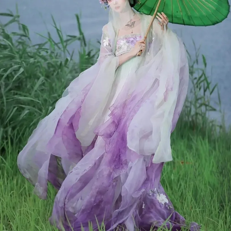 Haitang Still Hanfu Heavy Embroidery Qi Chest Large Sleeve Element Fairy Style Hezi Spring Summer Daily Tang Style Set
Haitang Still Hanfu Heavy Embroidery Qi Chest Large Sleeve Element Fairy Style Hezi Spring Summer Daily Tang Style Set