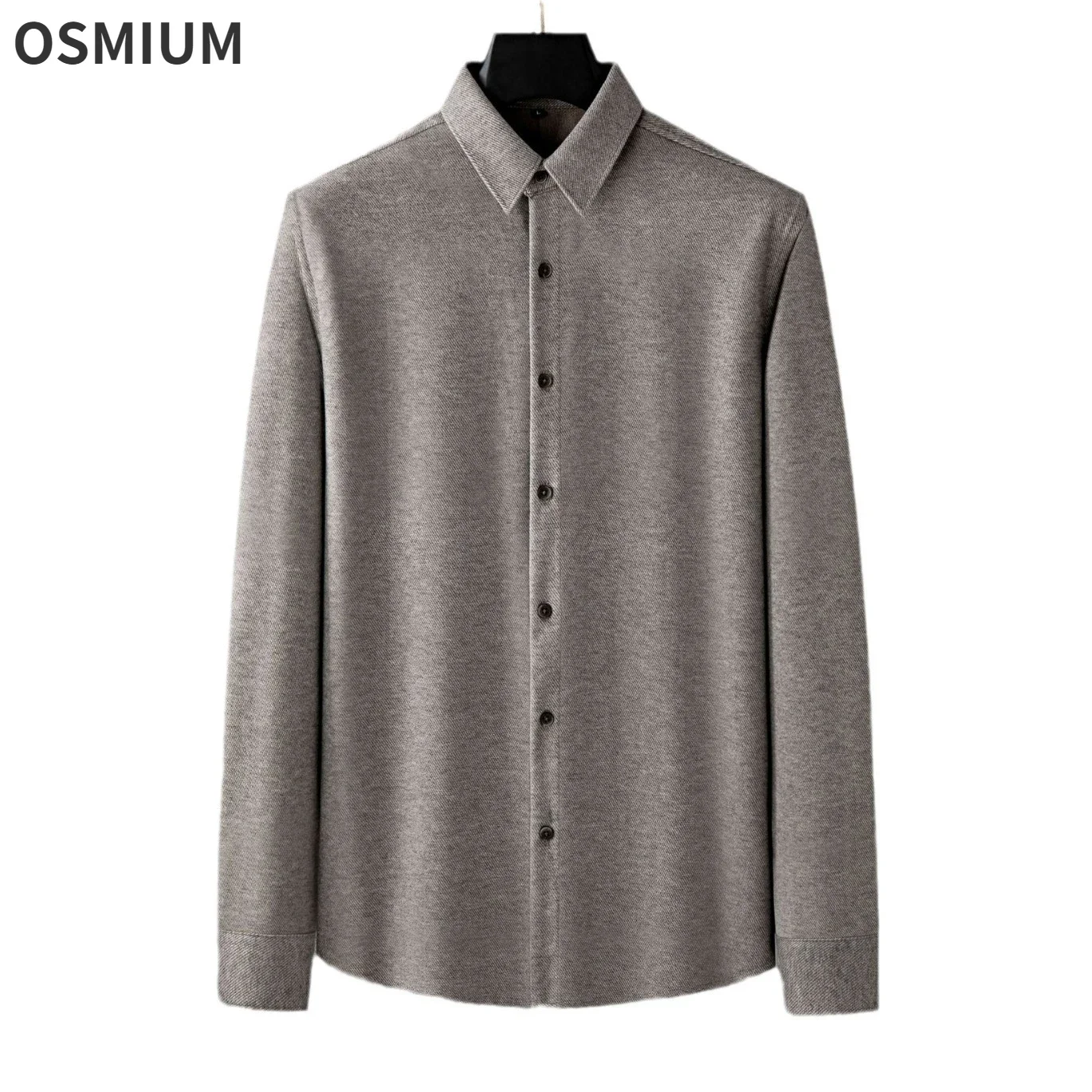 High-end Autumn Winter Khaki Thickened Warm Woolen Long-sleeved Shirt for Men Slim Business Casual Anti-wrinkle Shirt Plus Size
High-end Autumn Winter Khaki Thickened Warm Woolen Long-sleeved Shirt for Men Slim Business Casual Anti-wrinkle Shirt Plus Size