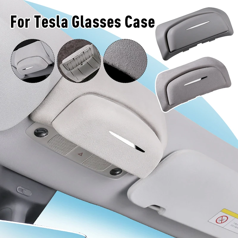 Car Glasses Case For Tesla Model Y Model 3 Organizer Glasses Box Holder Buckle Design Car Sun Visor Suede Glasses Storage Box
Car Glasses Case For Tesla Model Y Model 3 Organizer Glasses Box Holder Buckle Design Car Sun Visor Suede Glasses Storage Box