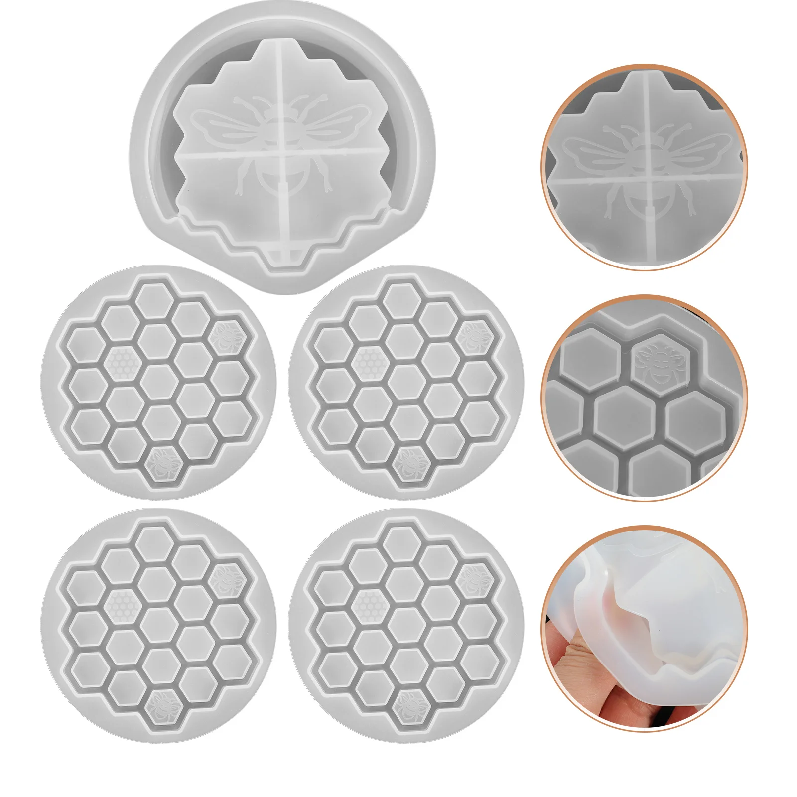 1Set Honeycomb Cup Coaster Mold Silicone Non-Slip Drink Protector Heat Resistant Table Mat Set with Stand for Home Office Use
1Set Honeycomb Cup Coaster Mold Silicone Non-Slip Drink Protector Heat Resistant Table Mat Set with Stand for Home Office Use