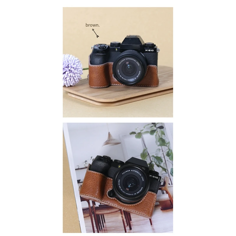 XS10 Camera Case PU Leather Camera Case Body For Fuji XS10 Protective Sleeve Box Base Brown Durable Easy Install Easy To Use
XS10 Camera Case PU Leather Camera Case Body For Fuji XS10 Protective Sleeve Box Base Brown Durable Easy Install Easy To Use