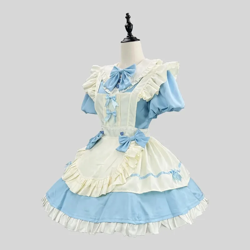 Sweet Cute Maid Cosplay Costume Lolita Flutter-sleeve Apron Dress Sets Halloween Theme Party Role Playing Outfits for Women Girl
Sweet Cute Maid Cosplay Costume Lolita Flutter-sleeve Apron Dress Sets Halloween Theme Party Role Playing Outfits for Women Girl