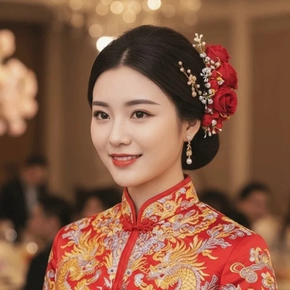 Elegant Sweet Flowers Hairpin Thai Style Floral Headwear Rose Hair Comb Rose Cloth Chignon Hair Clips Water Splashing Festival
Elegant Sweet Flowers Hairpin Thai Style Floral Headwear Rose Hair Comb Rose Cloth Chignon Hair Clips Water Splashing Festival