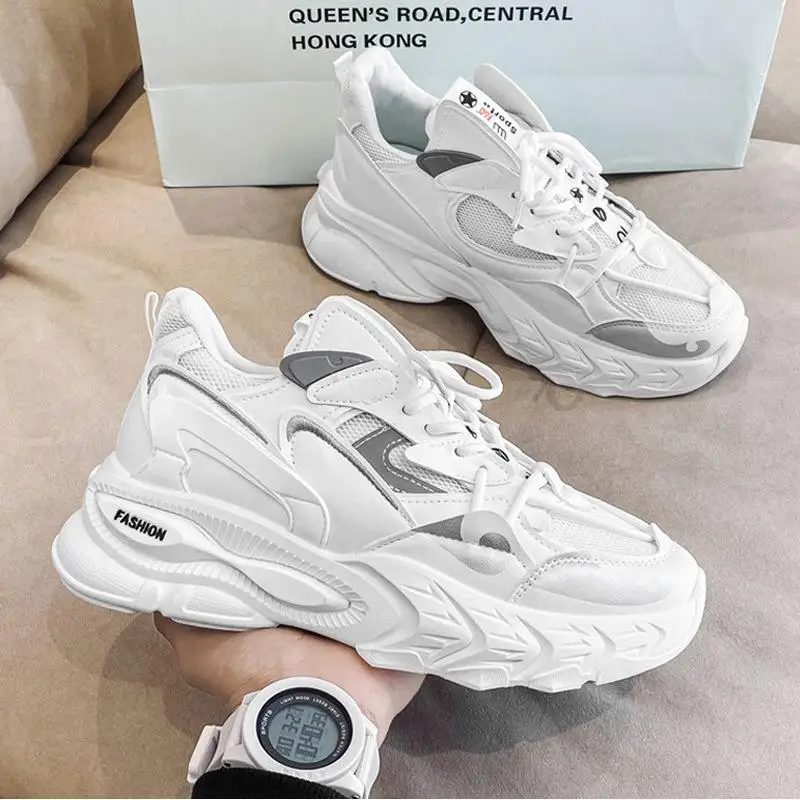 Trendy Dad Sports Shoes for Men Casual Spring Autumn New Style Korean Version Youth Leisure Shoes round Toe Rubber Outsole
Trendy Dad Sports Shoes for Men Casual Spring Autumn New Style Korean Version Youth Leisure Shoes round Toe Rubber Outsole