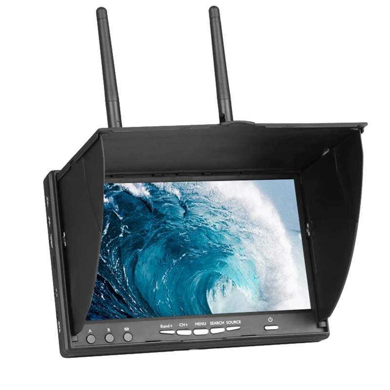 5.8G FPV Monitor 7 Inch Monitor LCD Screen 800X480 40CH Build-In Dual Receiver For RC FPV Drone Quadcopter Easy To Use EU Plug
5.8G FPV Monitor 7 Inch Monitor LCD Screen 800X480 40CH Build-In Dual Receiver For RC FPV Drone Quadcopter Easy To Use EU Plug