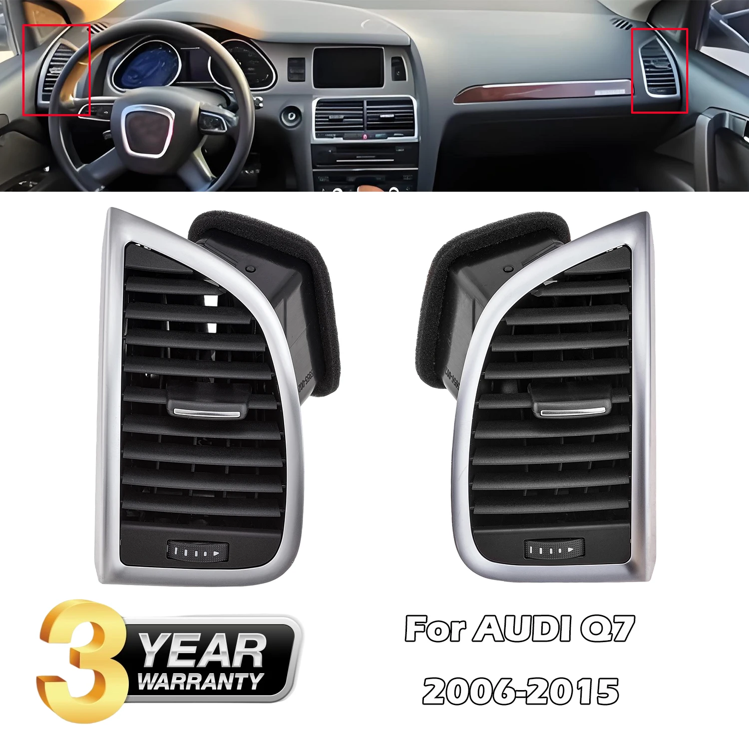 4L0820901,4L0820901T3Q7,4L0820902,4L0820902T3Q7 Dashboard Air Condition Vent For AUDI Q7 2007-2015
4L0820901,4L0820901T3Q7,4L0820902,4L0820902T3Q7 Dashboard Air Condition Vent For AUDI Q7 2007-2015