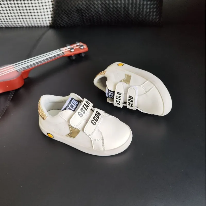 Children Sequined Skate Shoe Spring Boy Girl Genuine Leather Sneakers Kid Vulcanized School Shoe Soft-soled Casual White Sneaker
Children Sequined Skate Shoe Spring Boy Girl Genuine Leather Sneakers Kid Vulcanized School Shoe Soft-soled Casual White Sneaker