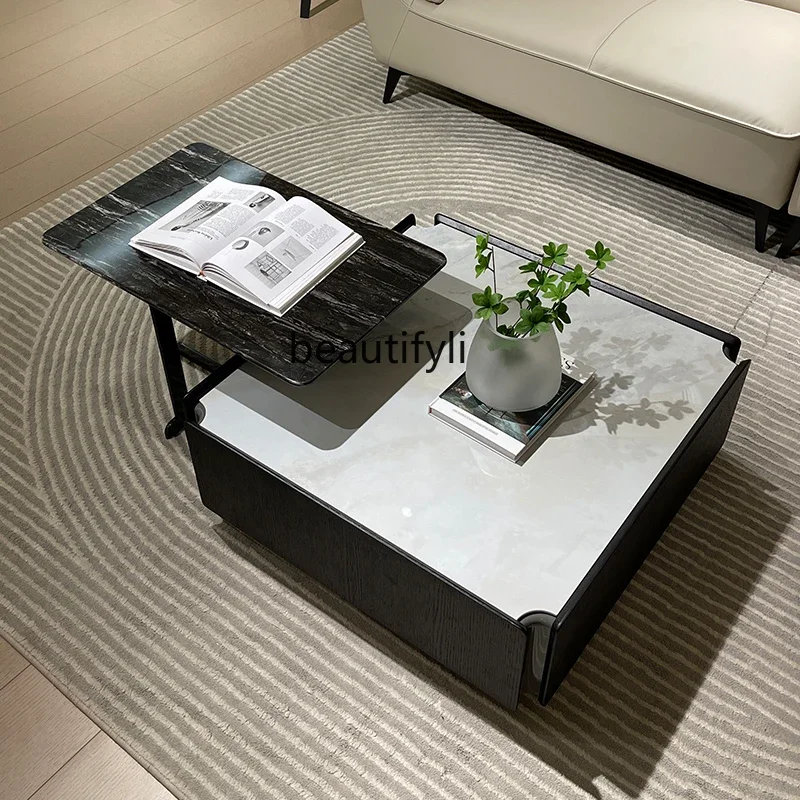 Q Italian Living Room Coffee Table Solid Wood Stone Plate Square Tea Table Marble Minimalist Coffee Table
Q Italian Living Room Coffee Table Solid Wood Stone Plate Square Tea Table Marble Minimalist Coffee Table