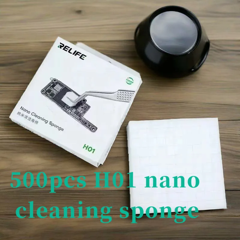 500pcs H01 Nano Cleaning Sponge Is A Universal High-density Wiping Cleaning Tool For Mobile Phone Screens And Camera Lenses.
500pcs H01 Nano Cleaning Sponge Is A Universal High-density Wiping Cleaning Tool For Mobile Phone Screens And Camera Lenses.