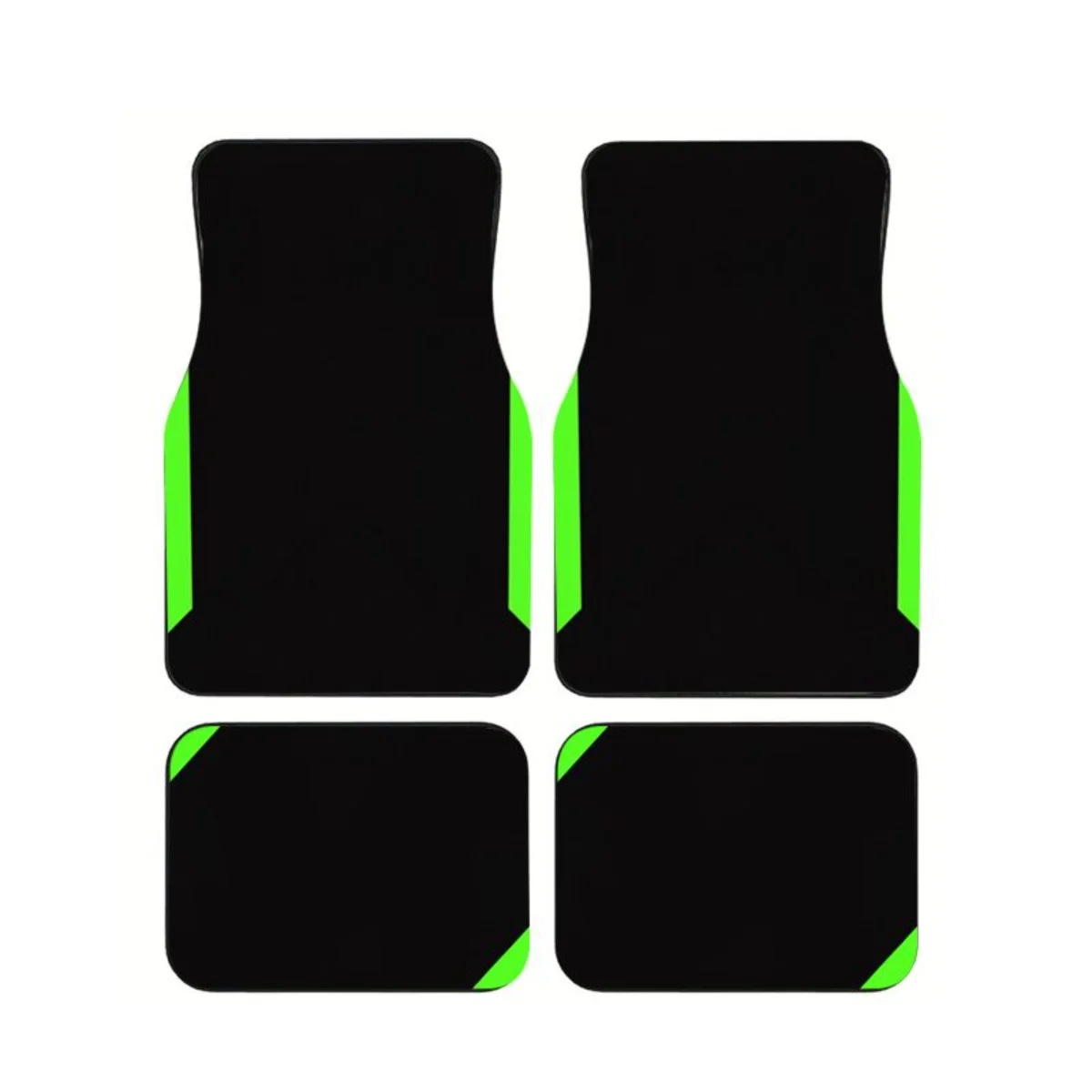 4pcs Green Black Accent Car Floor Mats Set Universal Anti-Slip Waterproof Auto Foot Carpets Vibrant Green Trim Design Car Decor
4pcs Green Black Accent Car Floor Mats Set Universal Anti-Slip Waterproof Auto Foot Carpets Vibrant Green Trim Design Car Decor