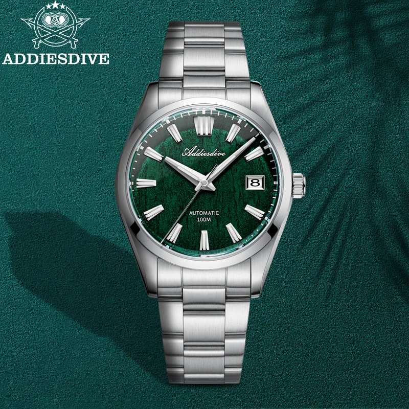 ADDIESDIVE New 39mm Tree Texture Luxury Men Watch NH35 Automatic Mechanical Business Dress Sapphire 10Bar Diving Luminous AD2075
ADDIESDIVE New 39mm Tree Texture Luxury Men Watch NH35 Automatic Mechanical Business Dress Sapphire 10Bar Diving Luminous AD2075