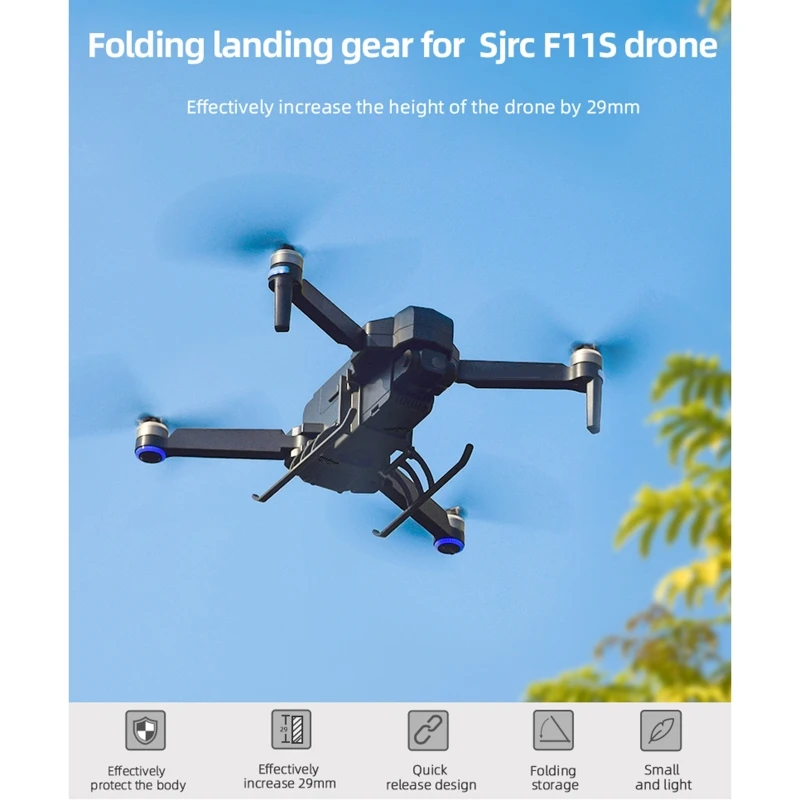 for Sjrc F11S Foldable Landing Gear Drones Height Extender Long Leg Foot Protector Stand
for Sjrc F11S Foldable Landing Gear Drones Height Extender Long Leg Foot Protector Stand