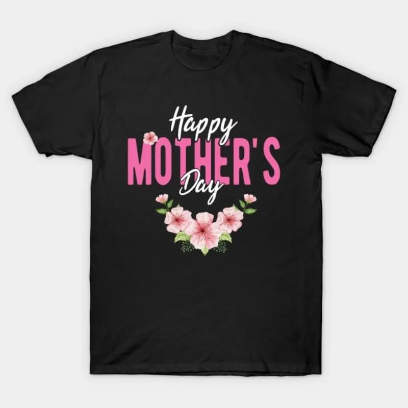 Happy Mother's Day T-Shirt Floral Print Gift Tee for Mom Women Daughter Wife Cute Pink Flowers Shirt for Holiday Celebration
Happy Mother's Day T-Shirt Floral Print Gift Tee for Mom Women Daughter Wife Cute Pink Flowers Shirt for Holiday Celebration