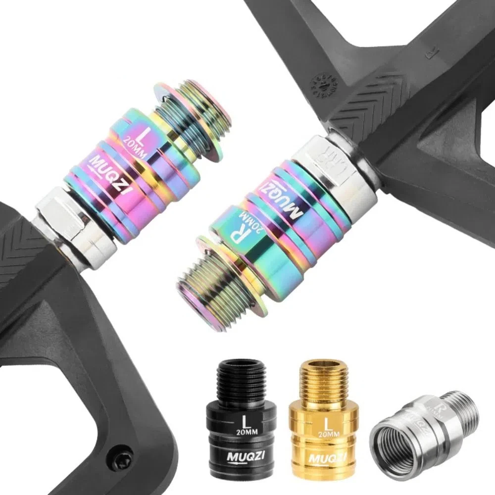 1 Pair Titanium Alloy Pedal Extender 9/16 20MM Bike Pedal Axle Extenders Wear Resistant Lightweight
1 Pair Titanium Alloy Pedal Extender 9/16 20MM Bike Pedal Axle Extenders Wear Resistant Lightweight