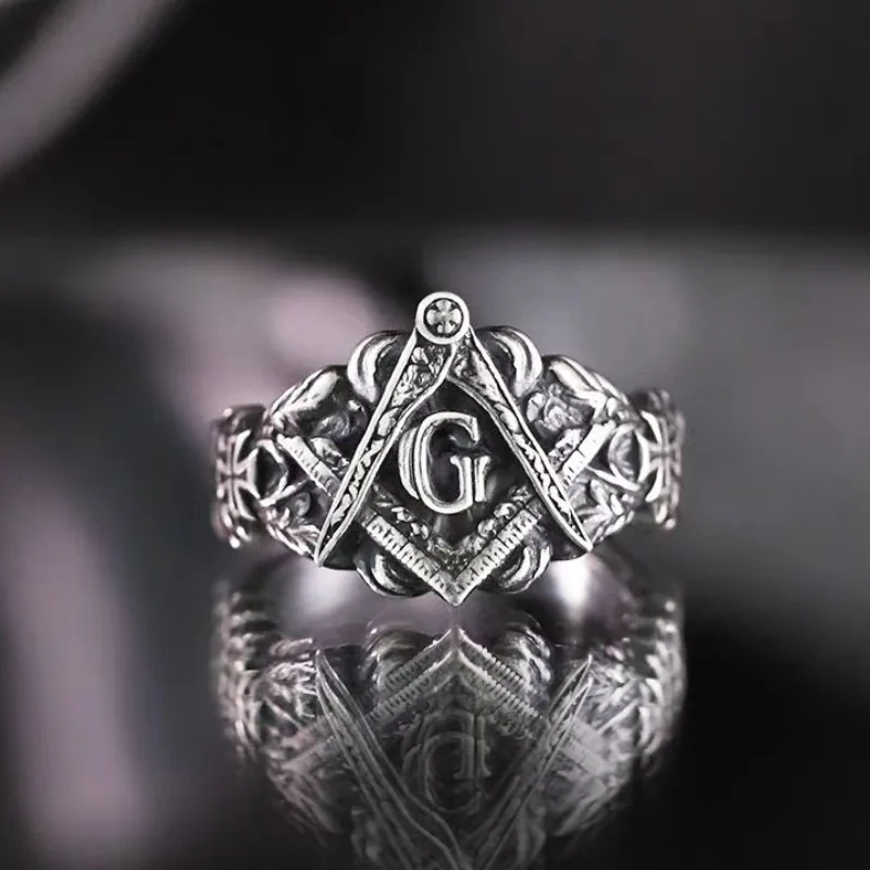 Personalized Vintage Freemason Templar Men's Vintage Ring Pattern AG English Ring
Personalized Vintage Freemason Templar Men's Vintage Ring Pattern AG English Ring