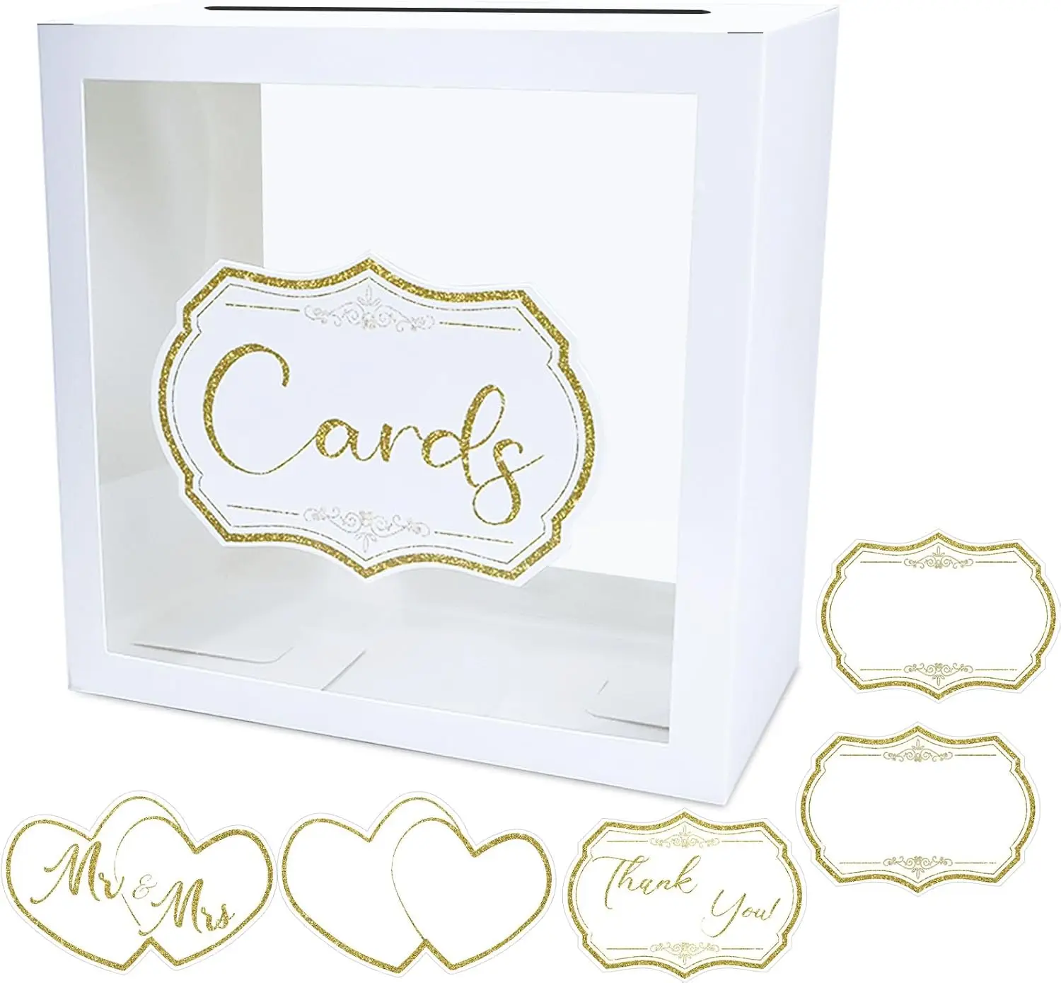 White Card Box Holder for Wedding Reception, Bridal Shower, Birthday Party, Graduation, Envelope Box
White Card Box Holder for Wedding Reception, Bridal Shower, Birthday Party, Graduation, Envelope Box