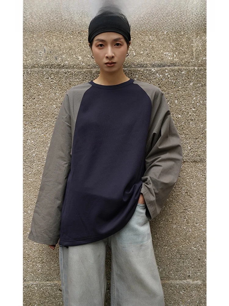 Spring 2024 Casual Loose round Neck Long Sleeve T-Shirt Women's Patchwork Color Block Cotton Polyester Blend Comfortable Top
Spring 2024 Casual Loose round Neck Long Sleeve T-Shirt Women's Patchwork Color Block Cotton Polyester Blend Comfortable Top