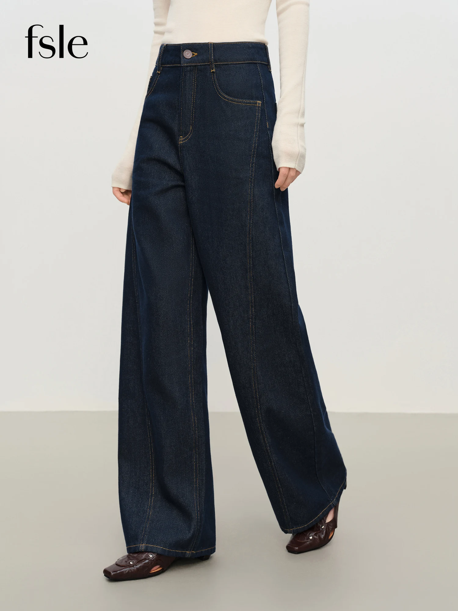 FSLE Retro Straight Blue Casual Versatile Jeans for Women Winter 2025 New Loose Daily Outfit All-match
FSLE Retro Straight Blue Casual Versatile Jeans for Women Winter 2025 New Loose Daily Outfit All-match