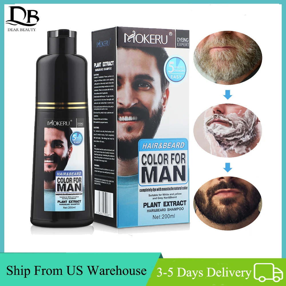 Men's Beard Dye Shampoo White Gray Hair To Black Fast Coloring Natural Mustache & Beard Dye Shampoo Cream For Men US Shipping
Men's Beard Dye Shampoo White Gray Hair To Black Fast Coloring Natural Mustache & Beard Dye Shampoo Cream For Men US Shipping