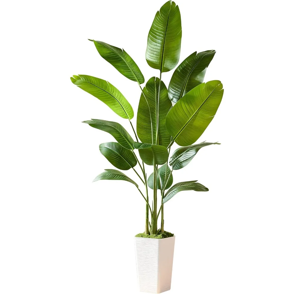 Realistic Paradise Bird Silk Artificial Plant Fake Banana Leaf Tree Home Decoration - Perfect Indoor Floor Plants, 11 Trunks
Realistic Paradise Bird Silk Artificial Plant Fake Banana Leaf Tree Home Decoration - Perfect Indoor Floor Plants, 11 Trunks