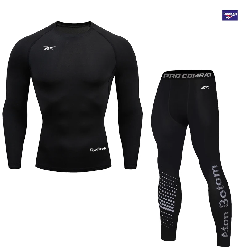 Reebok Men's Compression Long Sleeve T-Shirt Set, Stretch Training Suit, Fitness Workout Compression Top, Sport Shirt, Comfortab
Reebok Men's Compression Long Sleeve T-Shirt Set, Stretch Training Suit, Fitness Workout Compression Top, Sport Shirt, Comfortab