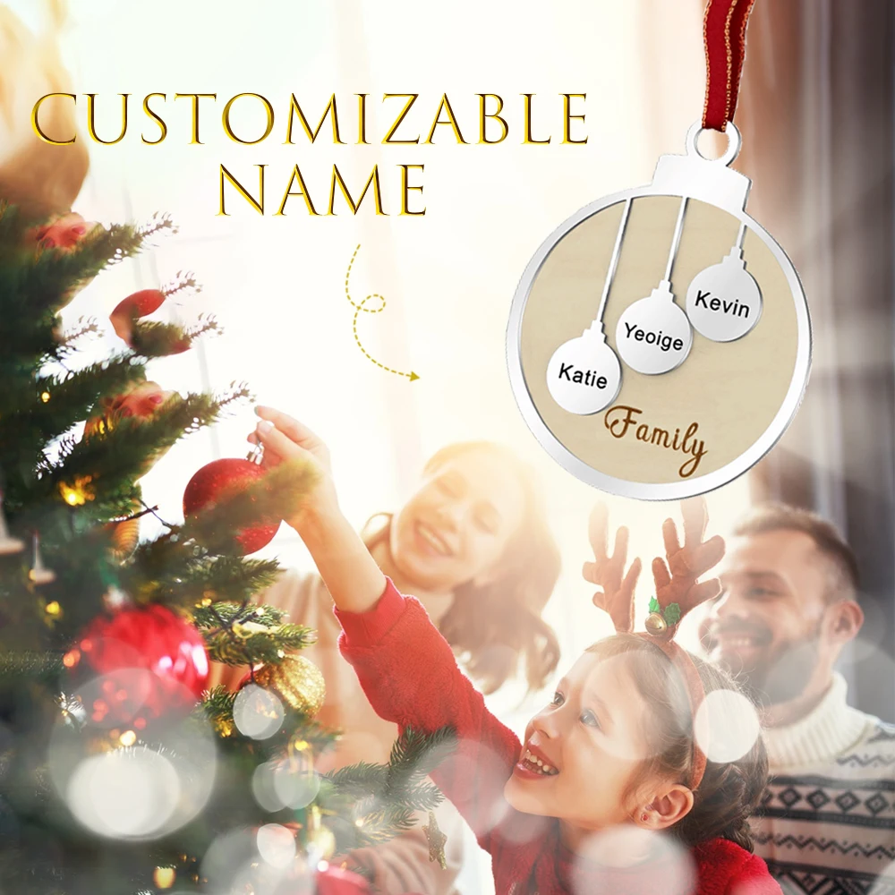1pc Christmas Tree Decorations Custom Family Names Pendant Personalized Names Christmas Gift 80x100mm
1pc Christmas Tree Decorations Custom Family Names Pendant Personalized Names Christmas Gift 80x100mm