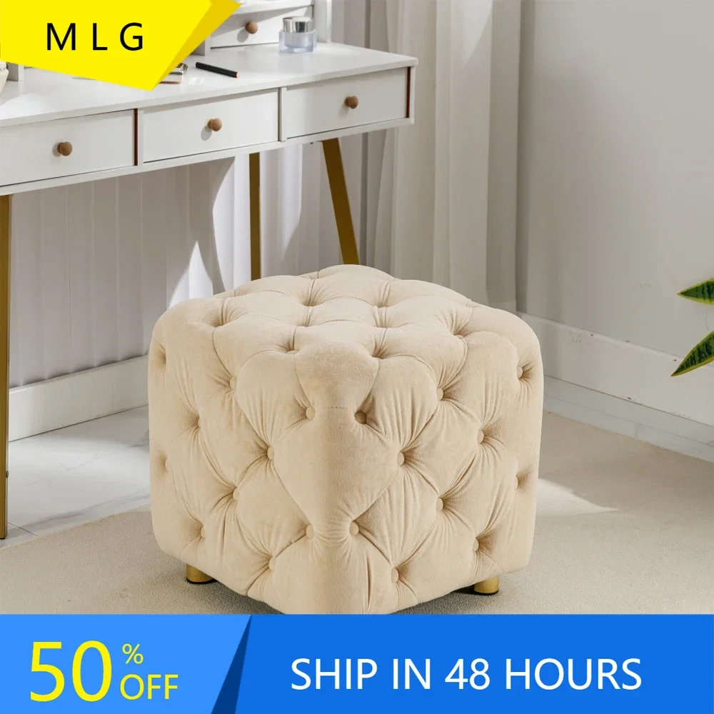 Velvet Bedroom Ottoman,Upholstered End Table,Button Tufted Vanity Stool Chair,Foot Rest Stools,Cushioned Entryway Window Seating
Velvet Bedroom Ottoman,Upholstered End Table,Button Tufted Vanity Stool Chair,Foot Rest Stools,Cushioned Entryway Window Seating