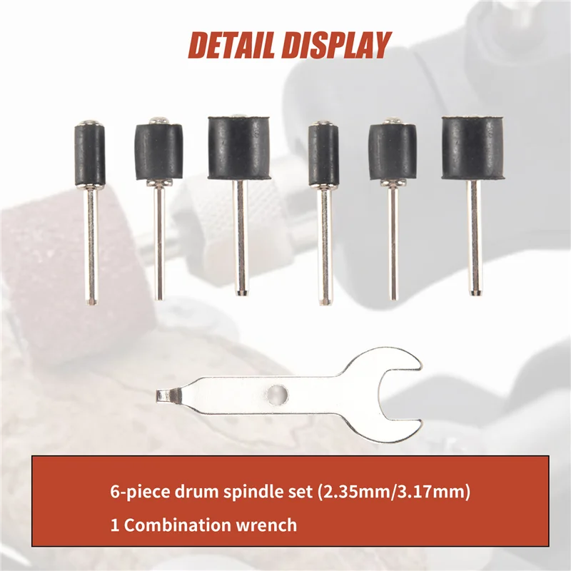 A36T-307 Pieces Drum Sander Set Sanding Drum Kit 300 Pieces Sanding Band Sleeves (80 /120 /240 ) + 6 Pieces Drum Mandrels For Dr
A36T-307 Pieces Drum Sander Set Sanding Drum Kit 300 Pieces Sanding Band Sleeves (80 /120 /240 ) + 6 Pieces Drum Mandrels For Dr