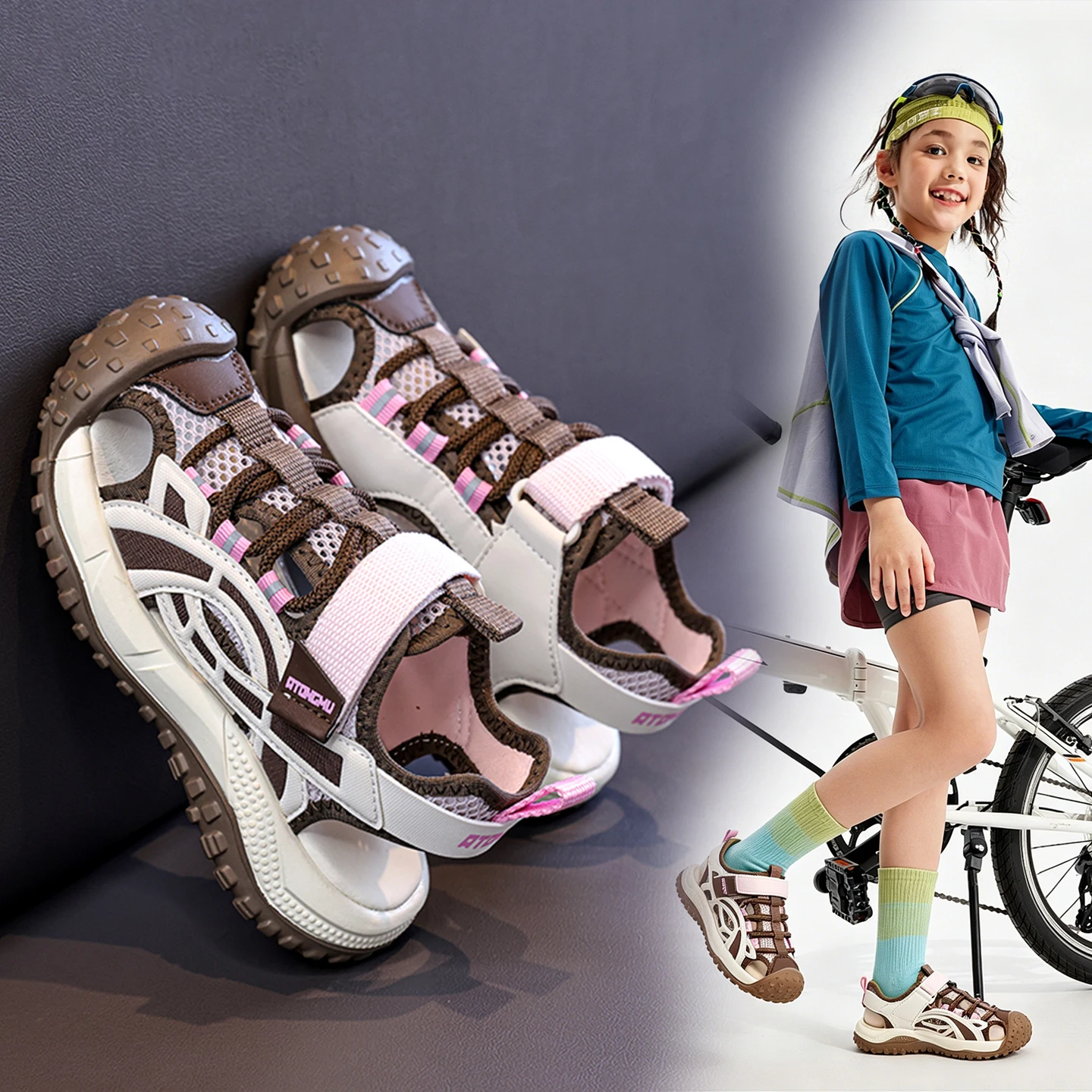 Kids Closed-Toe Outdoor Sport Sandals Breathable Mesh with Adjustable Straps Anti-collision Toe Cap Non-slip Sole for Hiking
Kids Closed-Toe Outdoor Sport Sandals Breathable Mesh with Adjustable Straps Anti-collision Toe Cap Non-slip Sole for Hiking