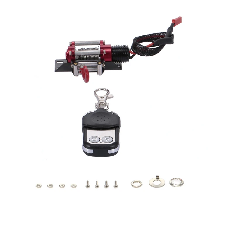 RC Car Metal Winch and Wireless Remote Controller for 1:10 RC Crawler Truck Axial SCX10 90046 TRX4 TRX6 Redcat Gen8
RC Car Metal Winch and Wireless Remote Controller for 1:10 RC Crawler Truck Axial SCX10 90046 TRX4 TRX6 Redcat Gen8