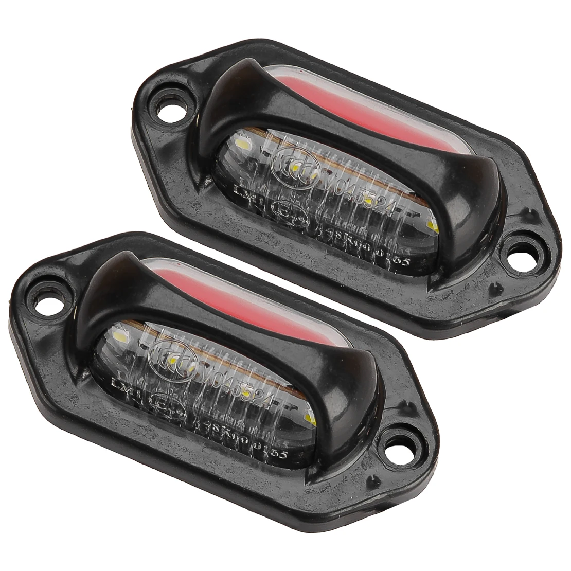 2Pcs LED License Plate Tag Light Side Marker Lamp Red & White Universal for Car Truck Trailer RV Motorcycle Boat 12-24V
2Pcs LED License Plate Tag Light Side Marker Lamp Red & White Universal for Car Truck Trailer RV Motorcycle Boat 12-24V