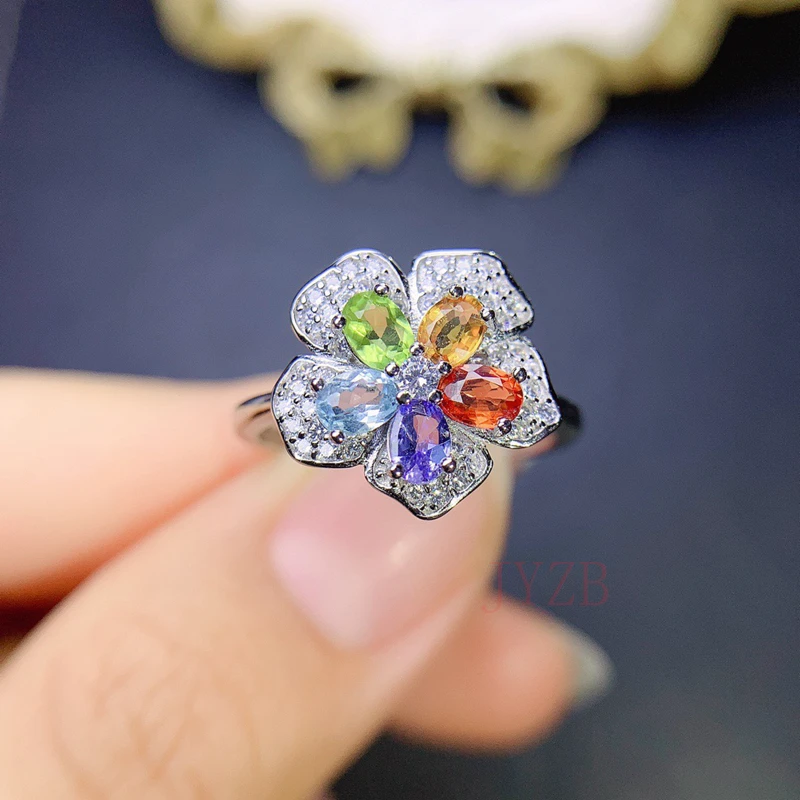 s925 Rainbow Candy Row Ring Sterling silver inset color sapphire ring color treasure personality ring
s925 Rainbow Candy Row Ring Sterling silver inset color sapphire ring color treasure personality ring