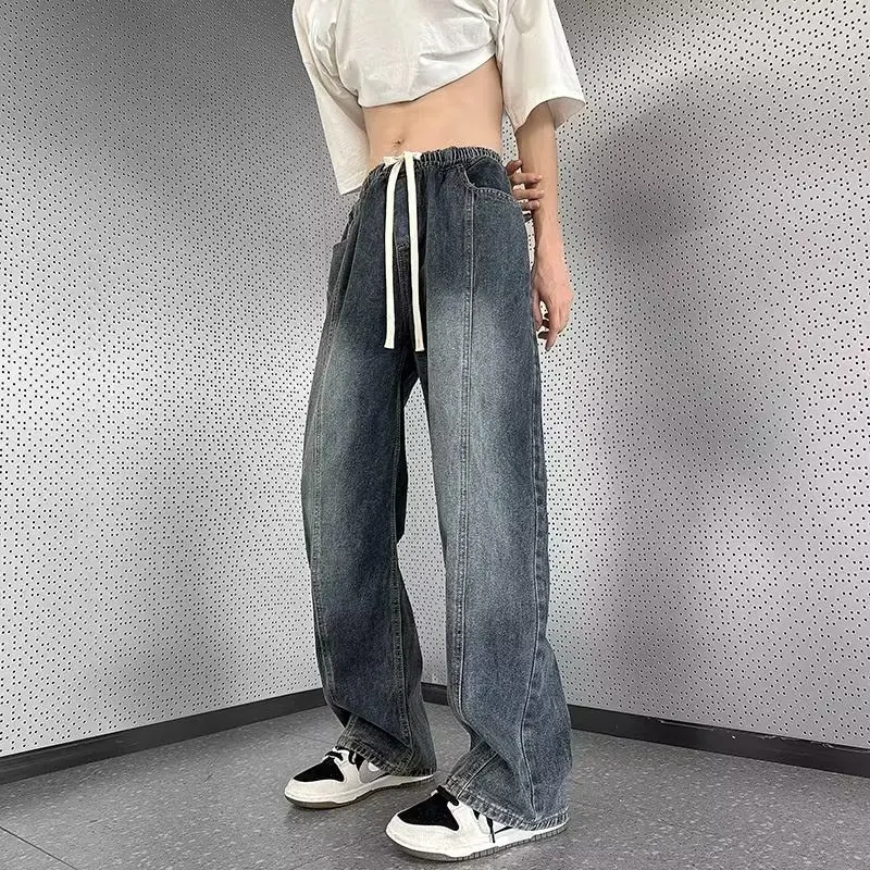Loose Straight Leg Men's Jeans Spring Autumn American adient Retro Wide Leg Casual Long Trousers Youth Faion Wear
Loose Straight Leg Men's Jeans Spring Autumn American adient Retro Wide Leg Casual Long Trousers Youth Faion Wear