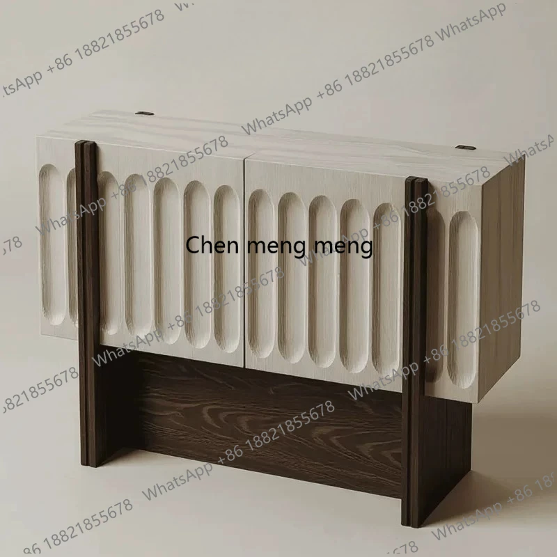 Retro wind travertine entrance cabinet creative wooden locker wabi wind foyer side cabinet
Retro wind travertine entrance cabinet creative wooden locker wabi wind foyer side cabinet