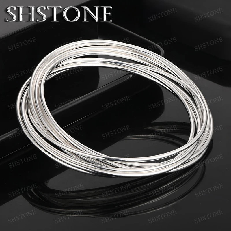 New 925 Sterling Silver Bangle Bracelet For Women Man Engagement Wedding Fashion Charm Jewelry Rotundity Bracelet Accessories
New 925 Sterling Silver Bangle Bracelet For Women Man Engagement Wedding Fashion Charm Jewelry Rotundity Bracelet Accessories