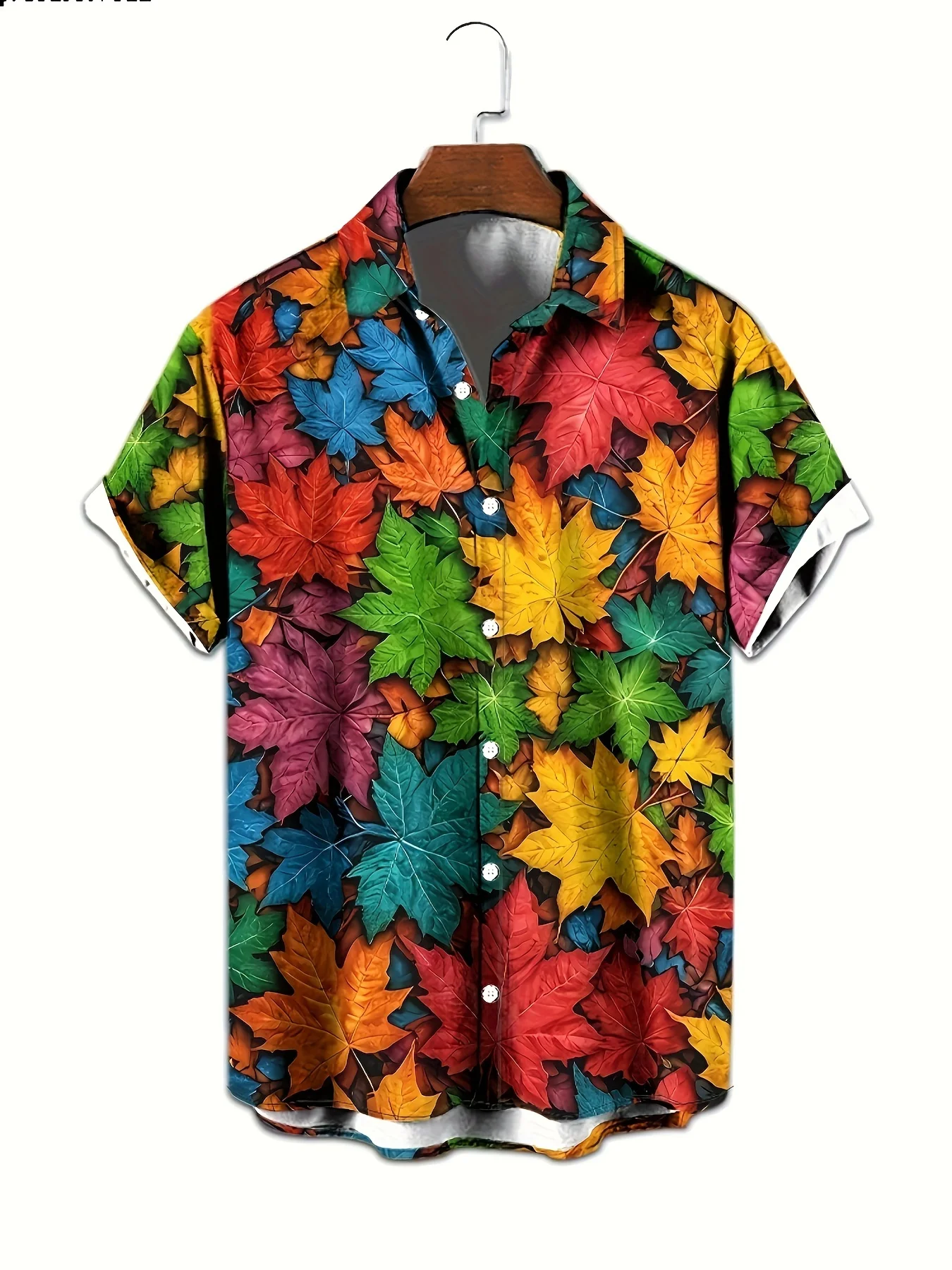 Colorful Maple Leaf Graphic Shirt Hawaiian Beach Men's Short Sleeve Clothes Summer Fashion Casual Oversized Lapel Button Tops
Colorful Maple Leaf Graphic Shirt Hawaiian Beach Men's Short Sleeve Clothes Summer Fashion Casual Oversized Lapel Button Tops