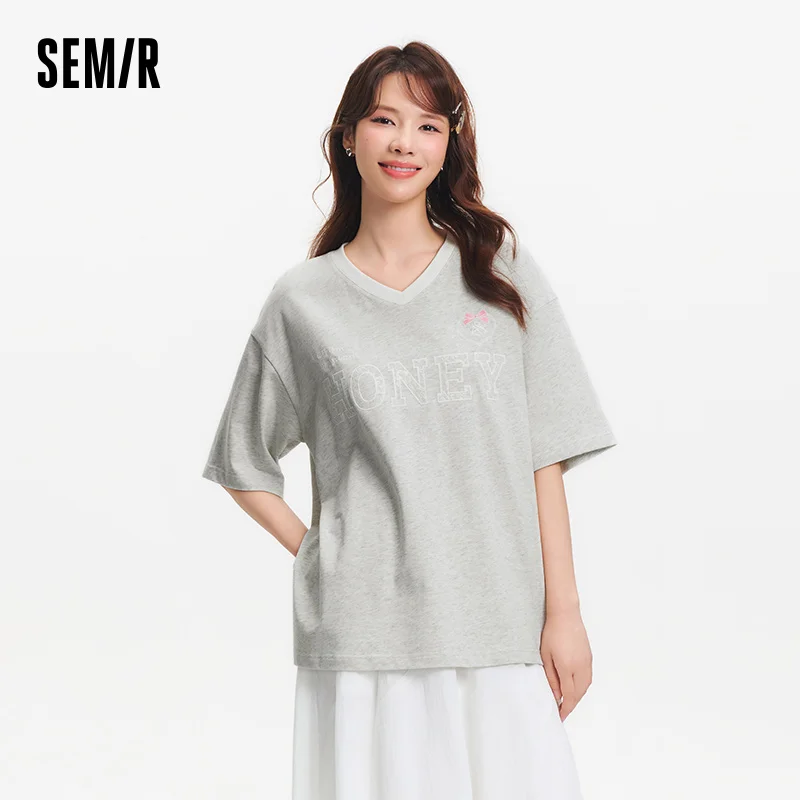 Semir большая футболка с v-образным вырезом, женская кружевная вышивка, длинная хлопковая футболка, новинка лета 2025 г., элегантная блузка
Semir большая футболка с v-образным вырезом, женская кружевная вышивка, длинная хлопковая футболка, новинка лета 2025 г., элегантная блузка