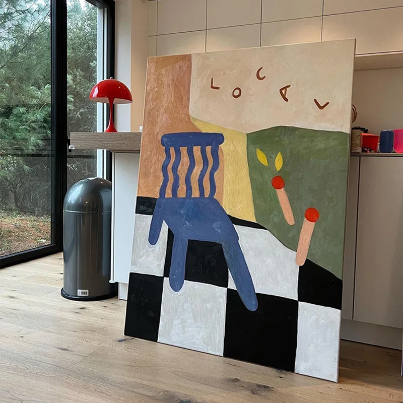 Modern abstract still life graffiti decoration living room sofa back porch canvas painting
Modern abstract still life graffiti decoration living room sofa back porch canvas painting