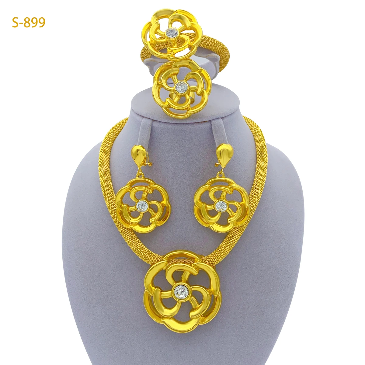XUHUANG Luxury Flower Necklace Sets For Women Wedding Dubai Gold Plated African Jewelry Set Indian Jewellery Anniversary Gifts
XUHUANG Luxury Flower Necklace Sets For Women Wedding Dubai Gold Plated African Jewelry Set Indian Jewellery Anniversary Gifts