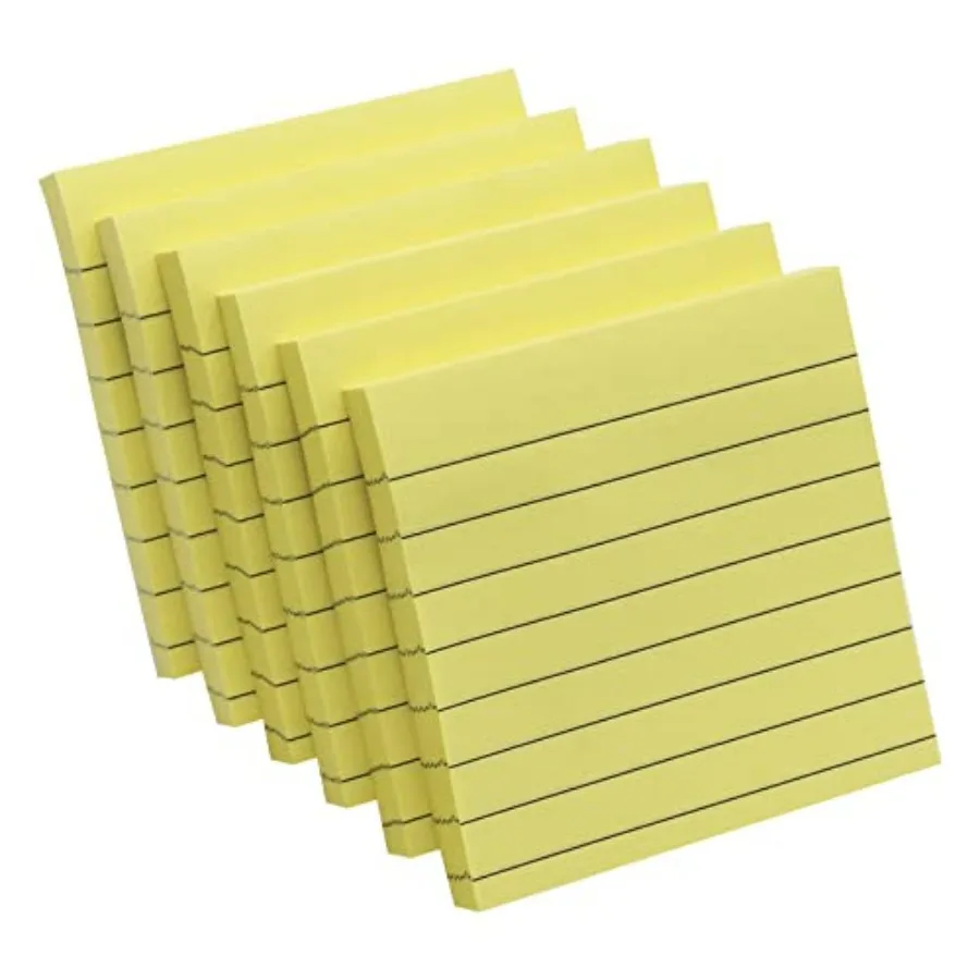 Lined Sticky Notes 3x3 Inch 600 Sheets Self-Stick Notes Easy to Post for School Office Notebook Pastel Yellow Color 100 Sheets/
Lined Sticky Notes 3x3 Inch 600 Sheets Self-Stick Notes Easy to Post for School Office Notebook Pastel Yellow Color 100 Sheets/