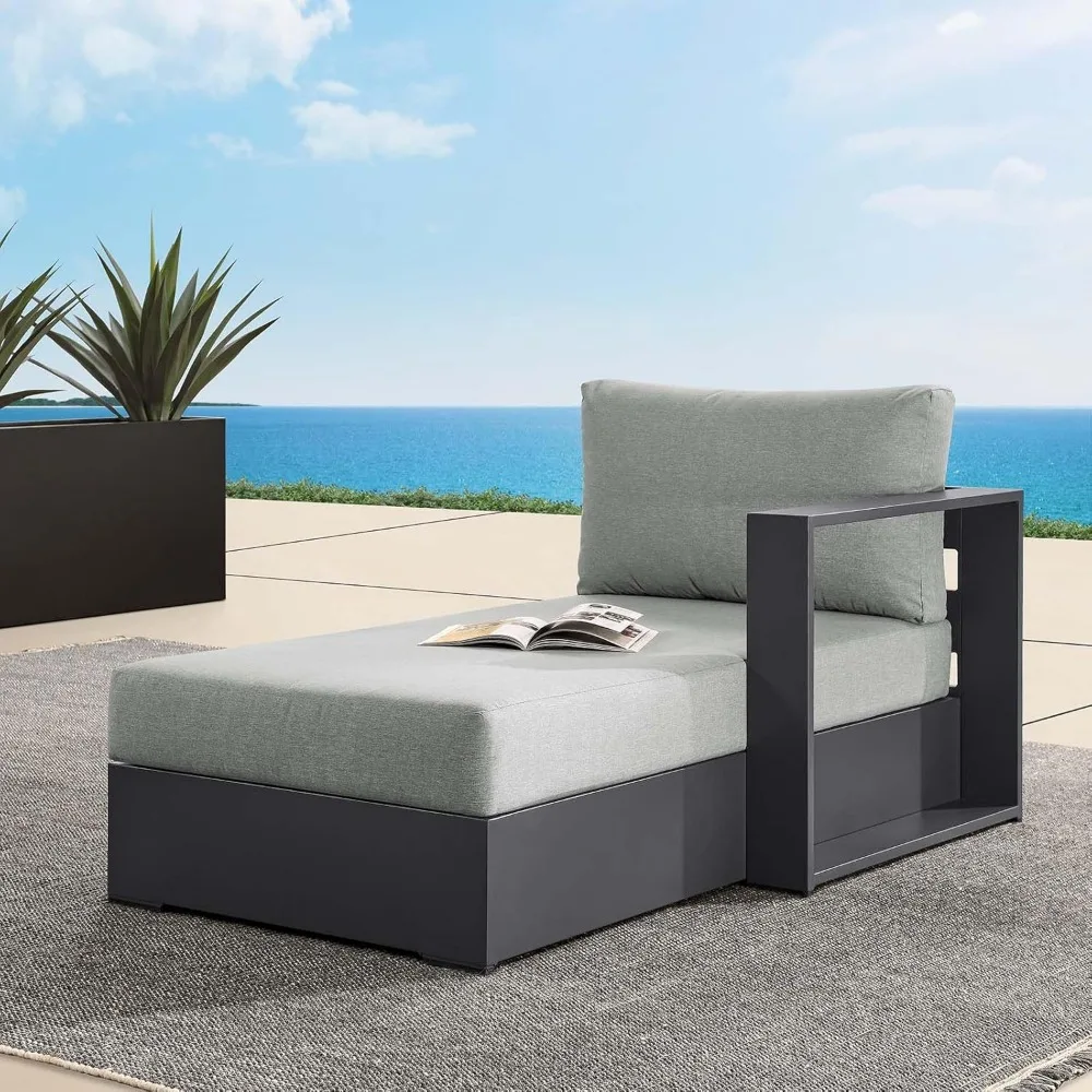 Tahoe Powder-Coated Aluminum Outdoor Chaise Lounge Gray with Weather-Resistant Cushions, Modular Right-Facing Patio Lounger for
Tahoe Powder-Coated Aluminum Outdoor Chaise Lounge Gray with Weather-Resistant Cushions, Modular Right-Facing Patio Lounger for
