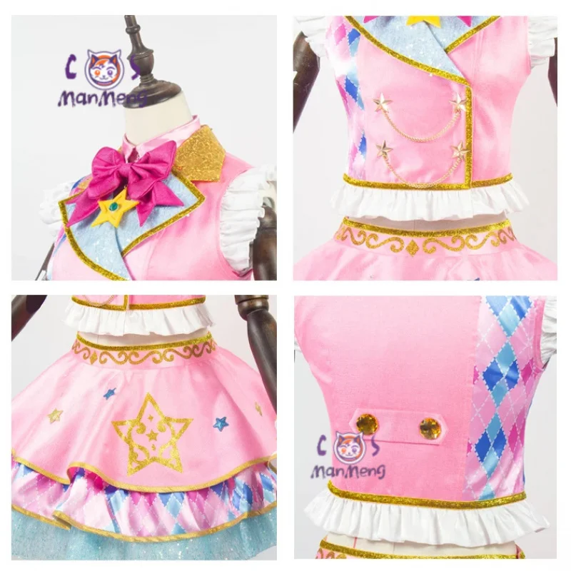 Nijino Yume Aikatsu Stars Cosplay Costume Women sweet dress necklaces props socks glove Halloween Christmas Lolita uniform suit
Nijino Yume Aikatsu Stars Cosplay Costume Women sweet dress necklaces props socks glove Halloween Christmas Lolita uniform suit