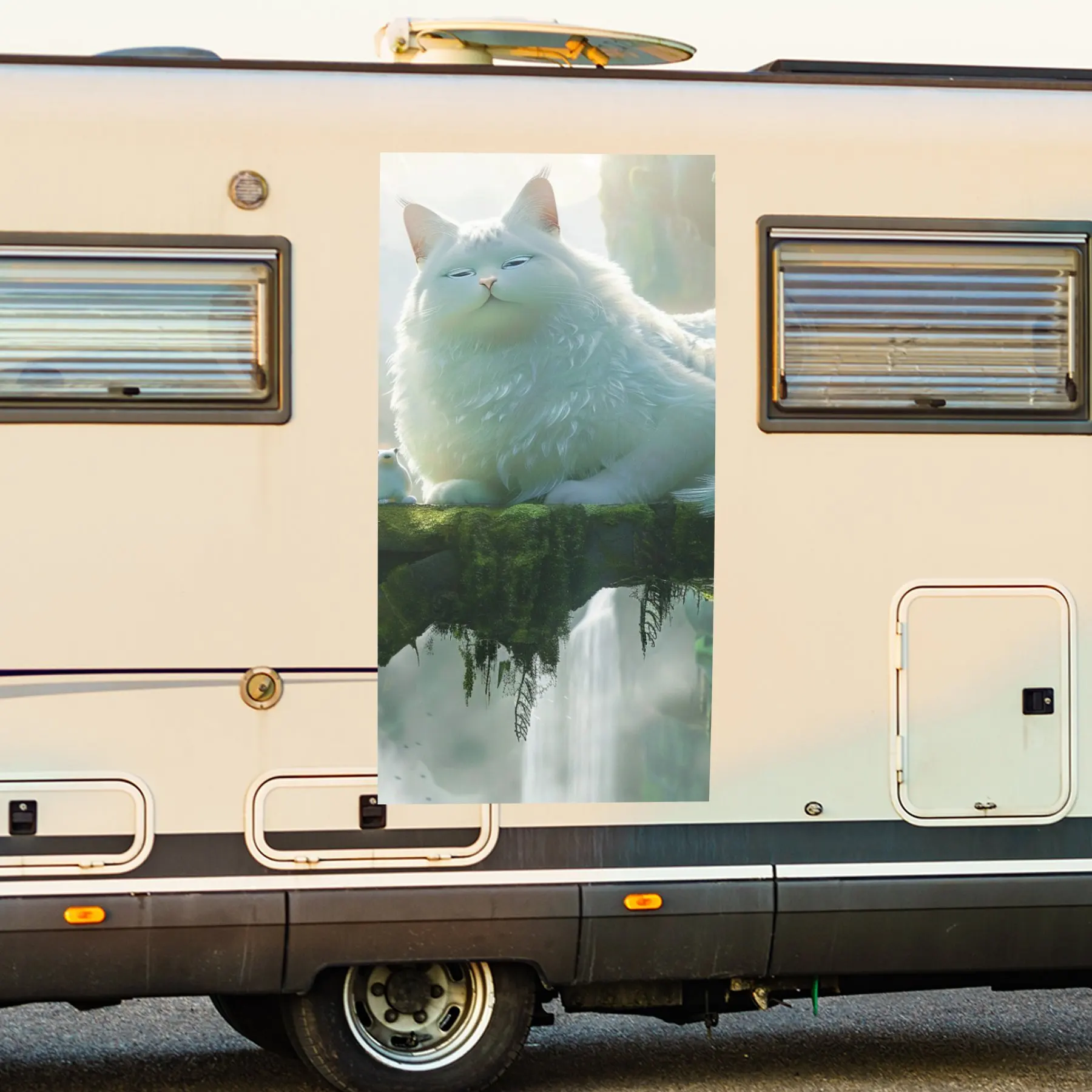 Гигантский белый крылатый кот, фантазийная наклейка ArtCar, виниловая наклейка на сторону моторики дома, водонепроницаемая самоклеящаяся виниловая наклейка
Гигантский белый крылатый кот, фантазийная наклейка ArtCar, виниловая наклейка на сторону моторики дома, водонепроницаемая самоклеящаяся виниловая наклейка