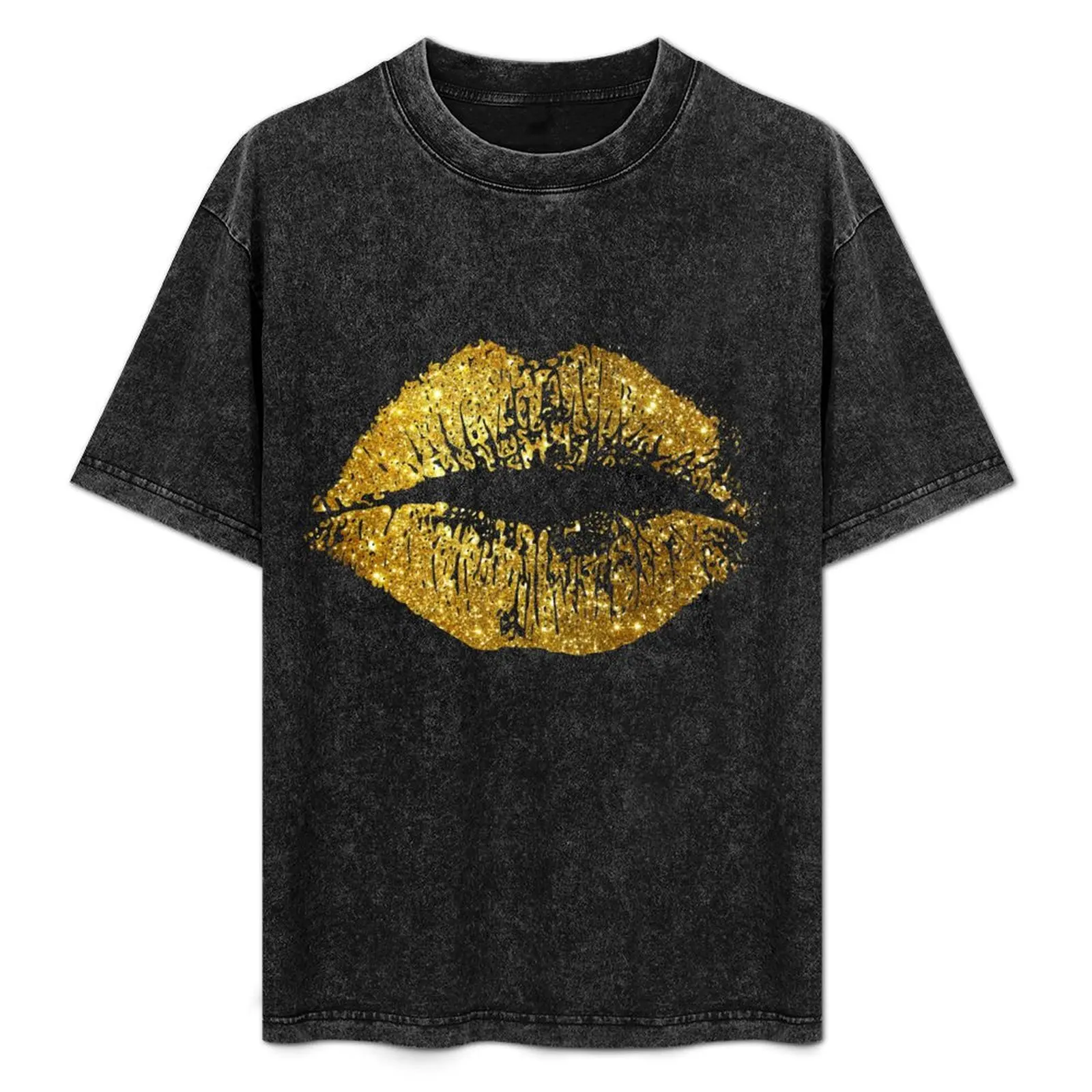 Stylish Gold Glitter Lips T-Shirt Breathable Travel T-Shirt
Stylish Gold Glitter Lips T-Shirt Breathable Travel T-Shirt