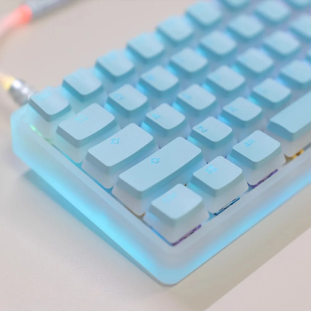 Double Skin Milk Pudding Keycap 117 Keys OEM Profile PBT Dichroism Transparent Custom Keycap for Mechanical Keyboard Accessories
Double Skin Milk Pudding Keycap 117 Keys OEM Profile PBT Dichroism Transparent Custom Keycap for Mechanical Keyboard Accessories